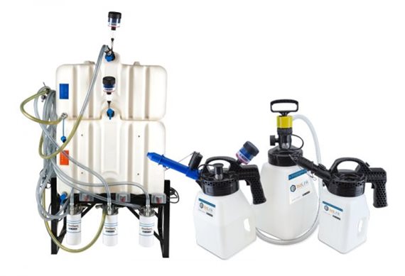 In order to control contamination you need excellent lubricant storage and handling practices. IsoLink oil transfer containers or customizable lubricant management systems combines the power of desiccant breathers and Des-Cases quick connect technology which allows you to store, filter and transfer lubricant using nothing but the best practices.