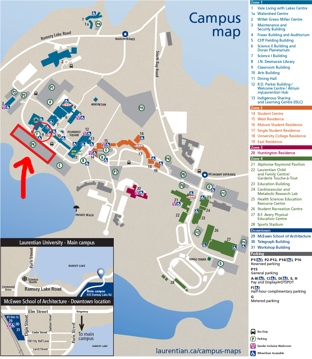 Please park in Lot 4 and enter Building 9 to reach Room C112.